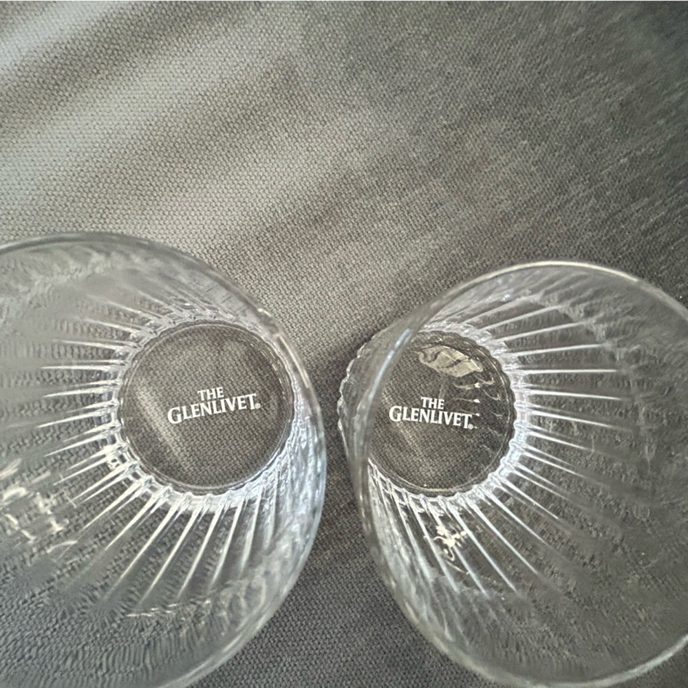 Clear Glass “Glenlivet” Tumblers